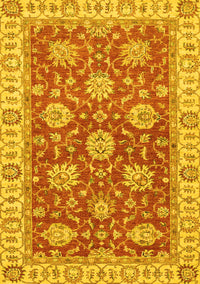 Oriental Yellow Traditional Rug, abs2821yw