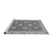 Sideview of Machine Washable Oriental Gray Traditional Rug, wshabs2821gry