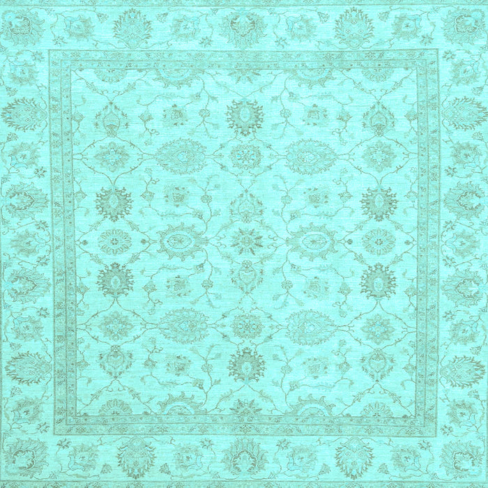 Square Oriental Light Blue Traditional Rug, abs2822lblu