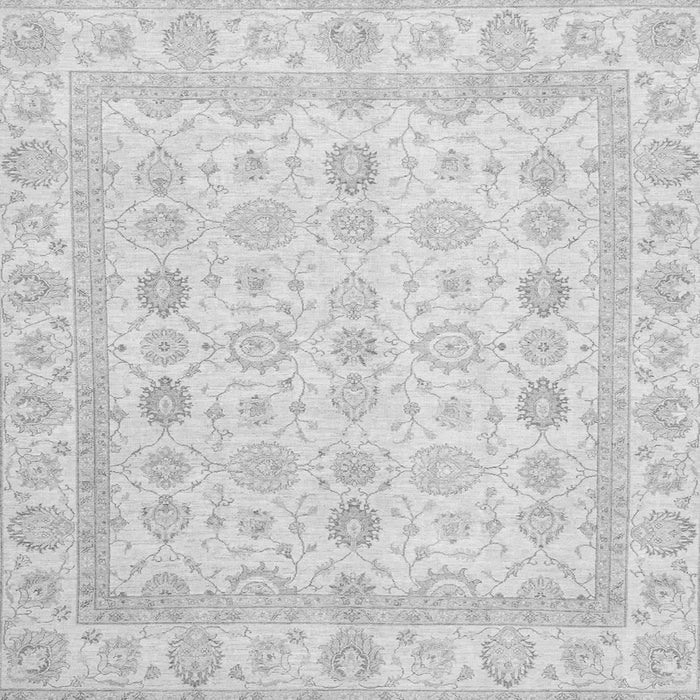 Square Machine Washable Oriental Gray Traditional Rug, wshabs2822gry