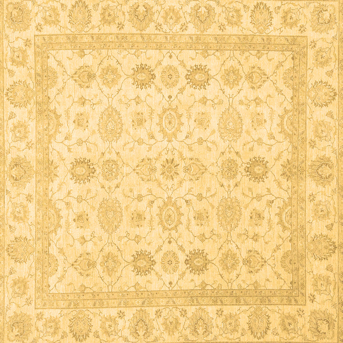 Square Machine Washable Oriental Brown Traditional Rug, wshabs2822brn