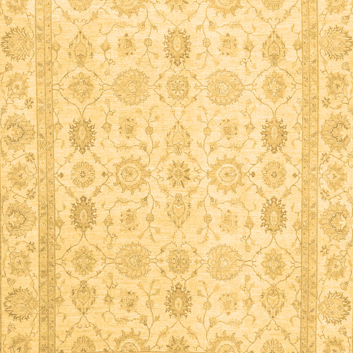 Machine Washable Oriental Brown Traditional Rug, wshabs2822brn