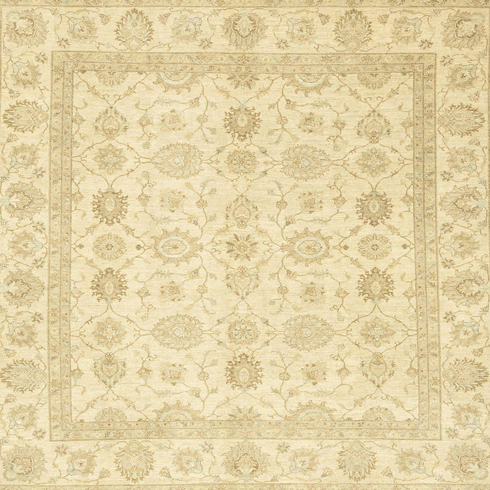 Square Abstract Sun Yellow Oriental Rug, abs2822