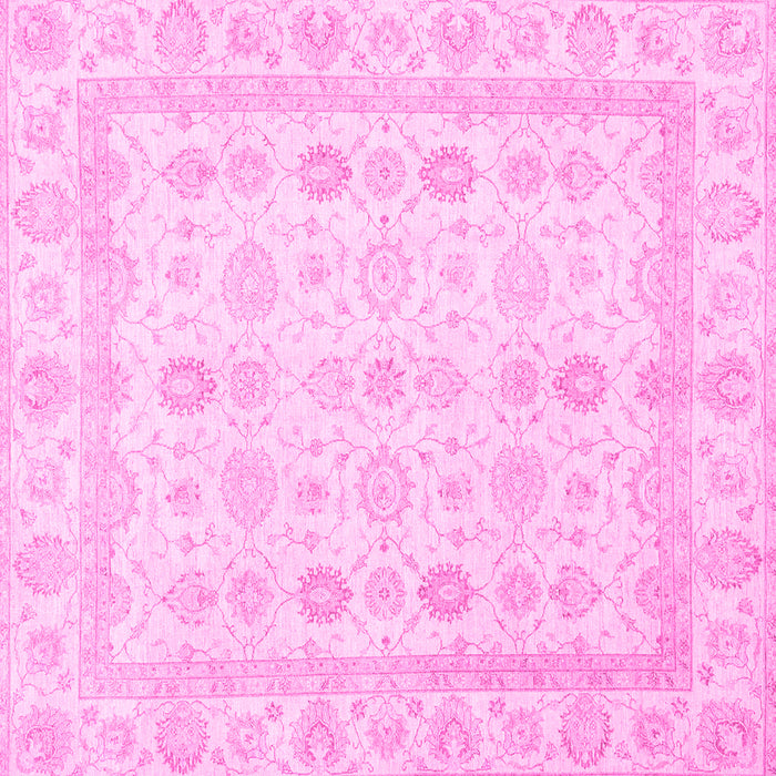 Square Oriental Pink Traditional Rug, abs2822pnk