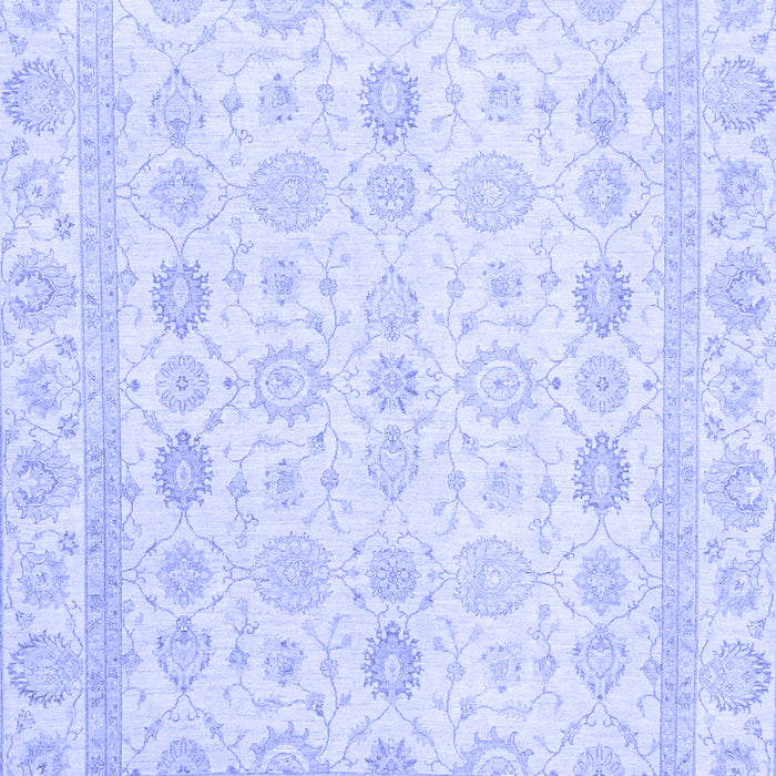Machine Washable Oriental Blue Traditional Rug, wshabs2822blu