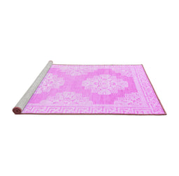 Sideview of Machine Washable Oriental Purple Traditional Area Rugs, wshabs2823pur