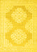 Machine Washable Oriental Yellow Traditional Rug, wshabs2823yw