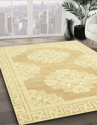 Abstract Sun Yellow Oriental Rug, abs2823