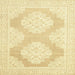 Square Abstract Sun Yellow Oriental Rug, abs2823