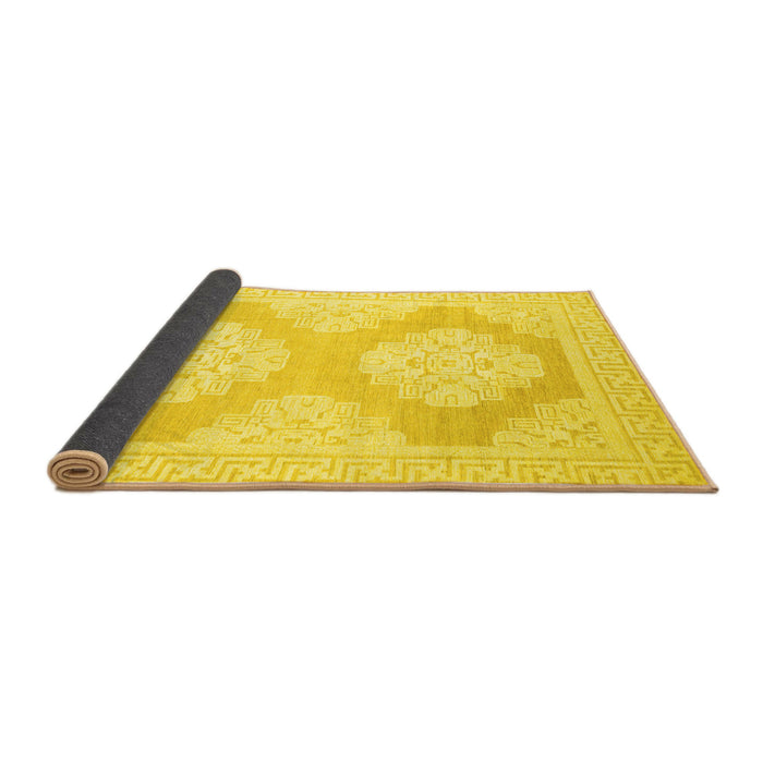 Sideview of Oriental Yellow Traditional Rug, abs2823yw