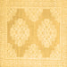 Square Oriental Brown Traditional Rug, abs2823brn