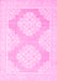 Machine Washable Oriental Pink Traditional Rug, wshabs2823pnk