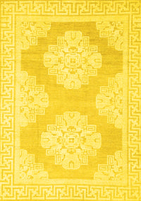 Oriental Yellow Traditional Rug, abs2823yw