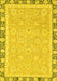 Machine Washable Oriental Yellow Traditional Rug, wshabs2824yw