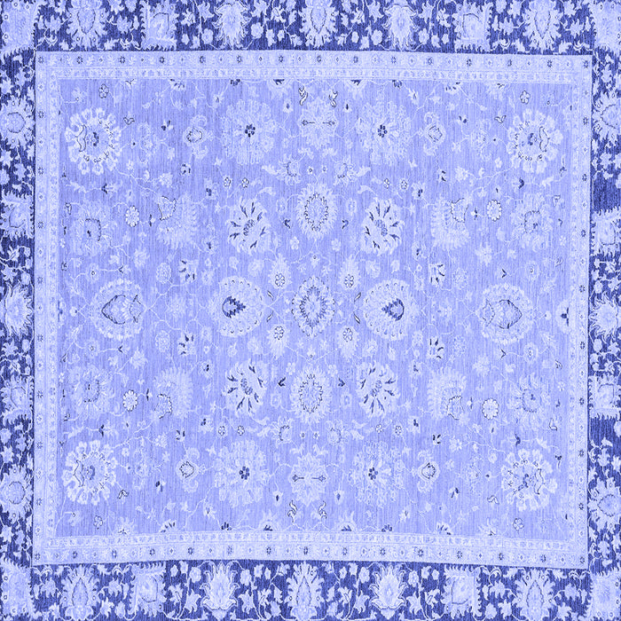 Square Oriental Blue Traditional Rug, abs2824blu