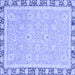 Square Oriental Blue Traditional Rug, abs2824blu