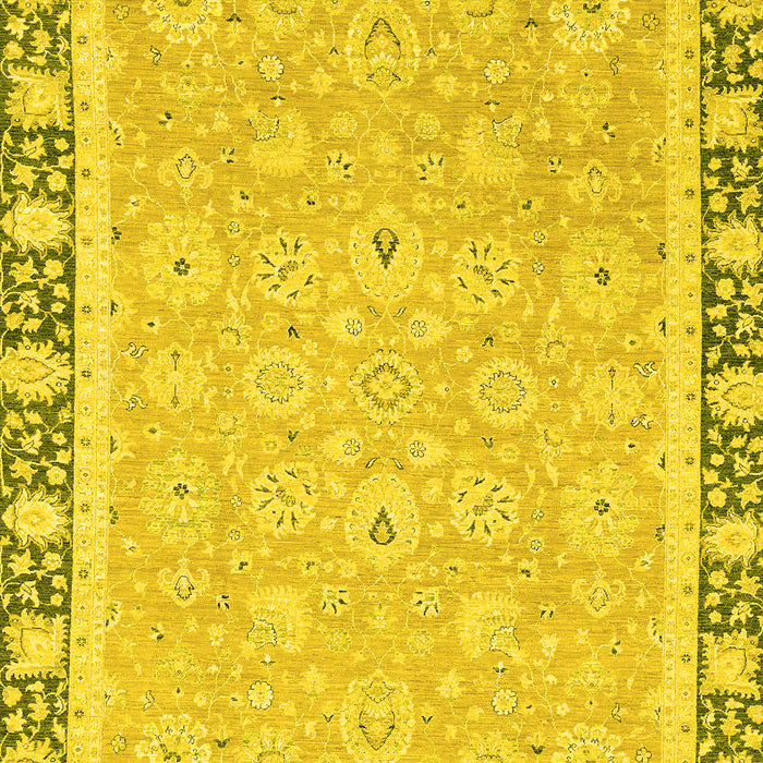 Oriental Yellow Traditional Rug, abs2824yw