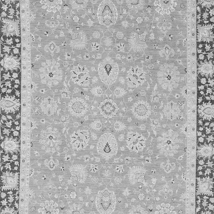 Machine Washable Oriental Gray Traditional Rug, wshabs2824gry