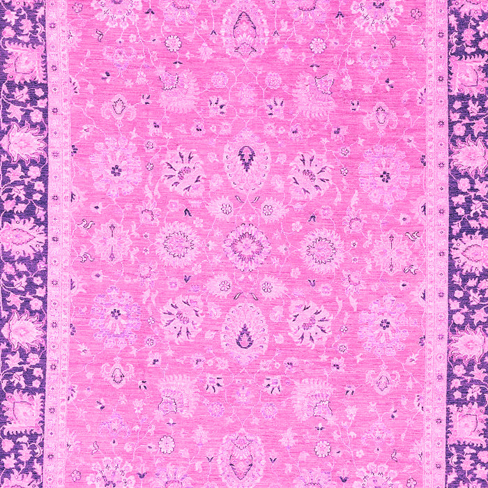 Machine Washable Oriental Pink Traditional Rug, wshabs2824pnk