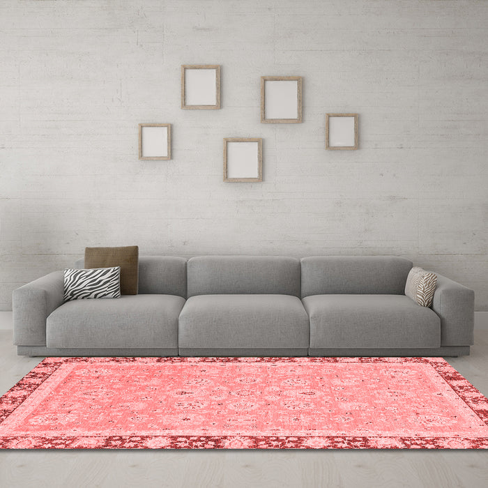 Traditional Red Washable Rugs