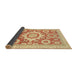 Sideview of Abstract Mustard Yellow Modern Rug, abs2825