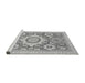 Sideview of Machine Washable Abstract Gray Modern Rug, wshabs2825gry