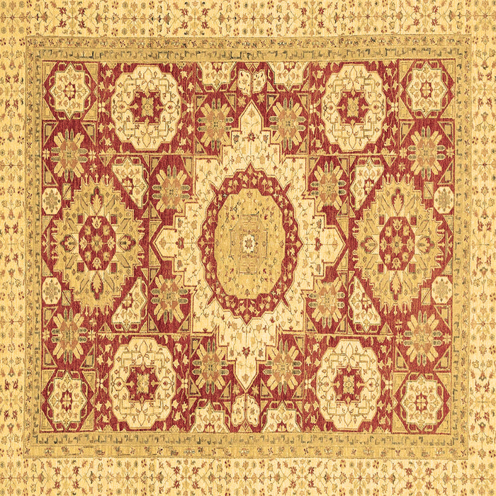 Square Abstract Brown Modern Rug, abs2825brn