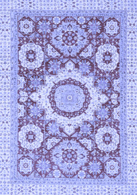 Abstract Blue Modern Rug, abs2825blu