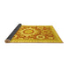 Sideview of Abstract Yellow Modern Rug, abs2825yw