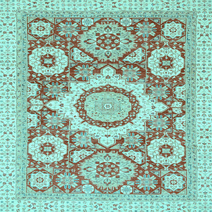 Square Abstract Light Blue Modern Rug, abs2825lblu
