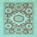 Square Abstract Light Blue Modern Rug, abs2825lblu