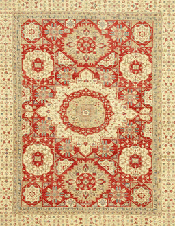 Abstract Mustard Yellow Modern Rug, abs2825