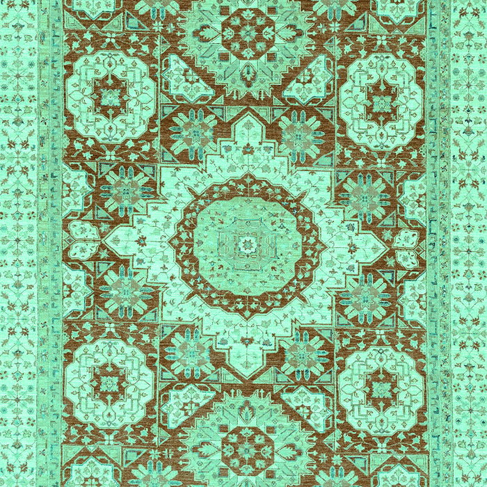 Machine Washable Abstract Turquoise Modern Area Rugs, wshabs2825turq