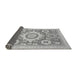 Sideview of Abstract Gray Modern Rug, abs2825gry