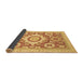 Sideview of Abstract Brown Modern Rug, abs2825brn