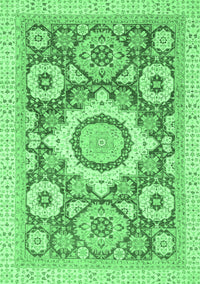 Abstract Emerald Green Modern Rug, abs2825emgrn