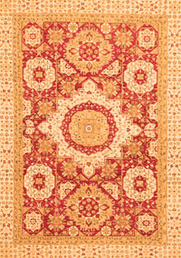 Abstract Orange Modern Rug, abs2825org