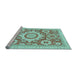 Sideview of Machine Washable Abstract Light Blue Modern Rug, wshabs2825lblu