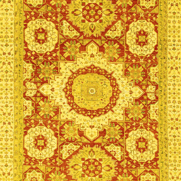 Abstract Yellow Modern Rug, abs2825yw