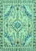 Machine Washable Abstract Turquoise Modern Area Rugs, wshabs2826turq