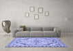 Machine Washable Abstract Blue Modern Rug in a Living Room, wshabs2826blu