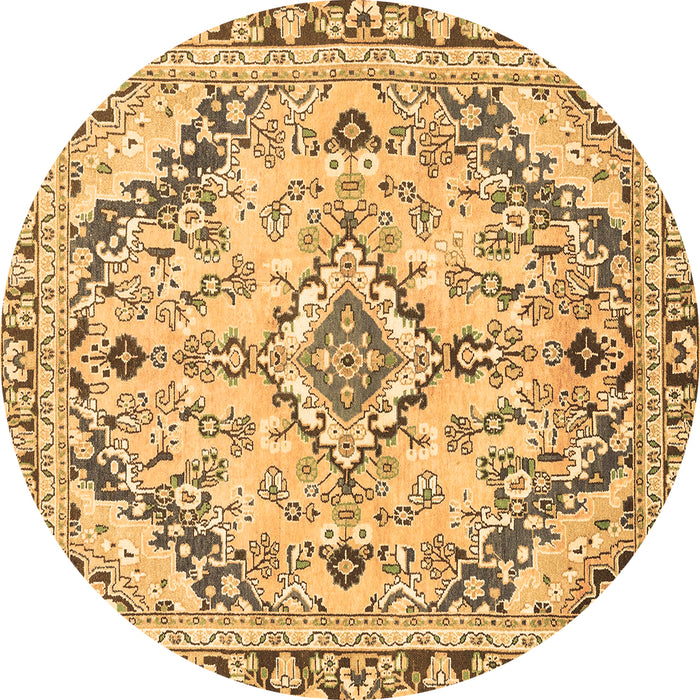 Round Machine Washable Abstract Brown Modern Rug, wshabs2826brn