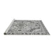 Sideview of Machine Washable Abstract Gray Modern Rug, wshabs2826gry