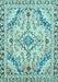 Abstract Light Blue Modern Rug, abs2826lblu