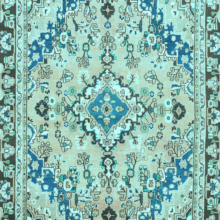 Abstract Light Blue Modern Rug, abs2826lblu