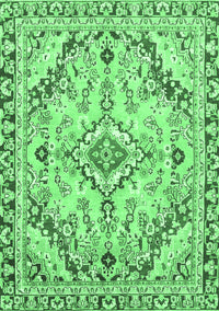 Abstract Emerald Green Modern Rug, abs2826emgrn