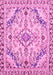 Machine Washable Abstract Pink Modern Rug, wshabs2826pnk