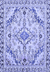 Abstract Blue Modern Rug, abs2826blu