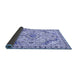 Sideview of Abstract Blue Modern Rug, abs2826blu