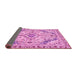 Sideview of Abstract Pink Modern Rug, abs2826pnk